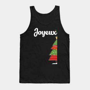 Joyeux Noël Matching French Christmas Sweaters Tank Top